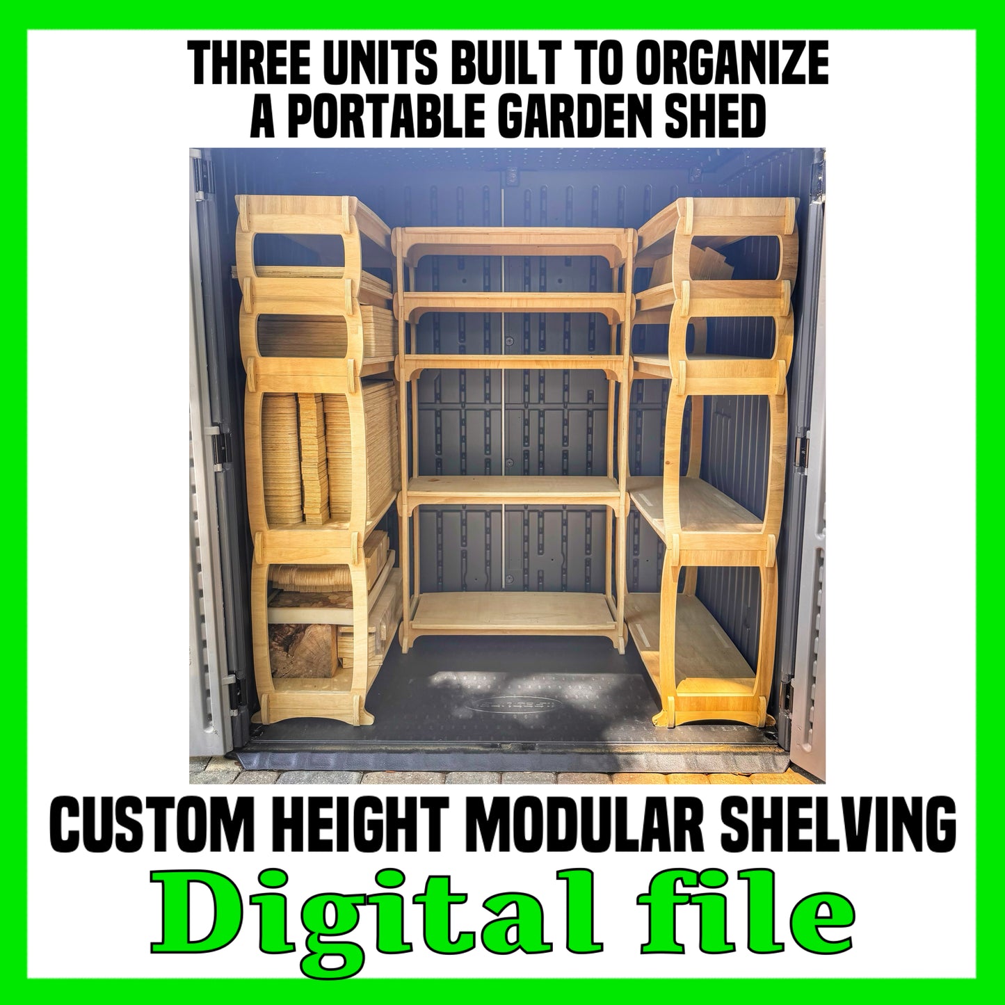 DIGITAL FILE - Modular CNC Shelving System