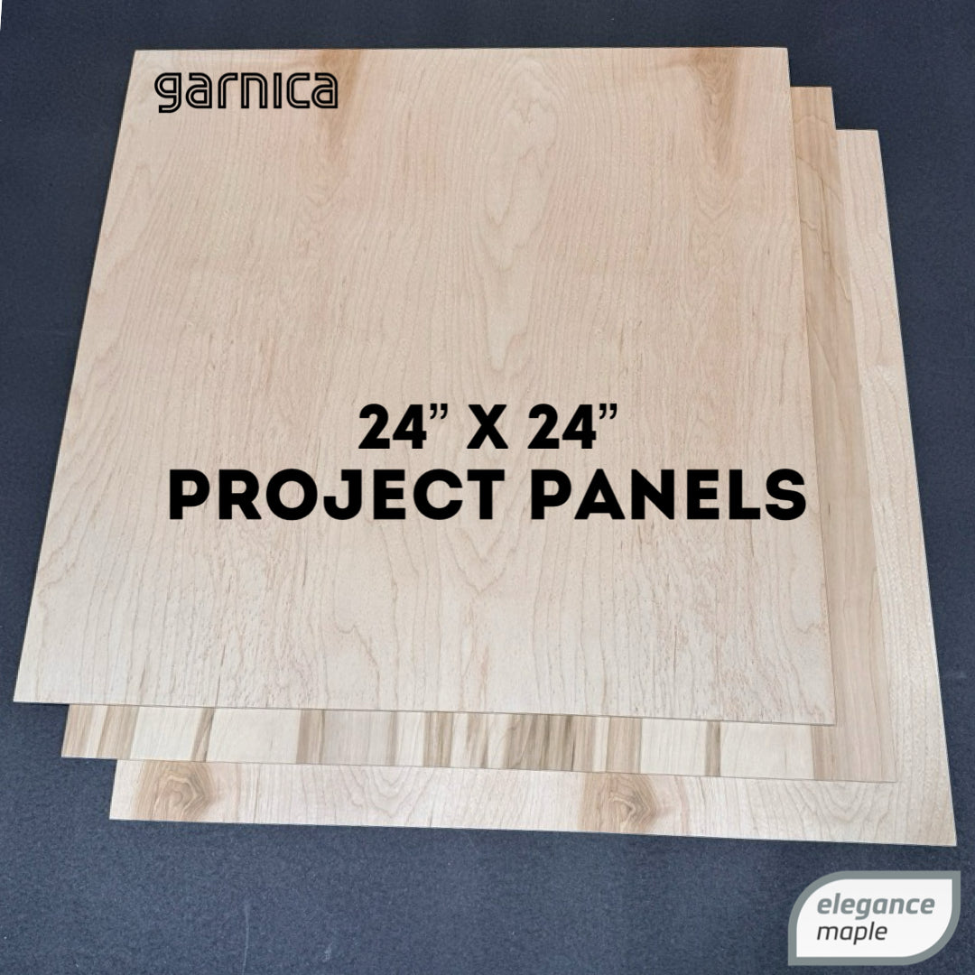 24”x 24” 1/4” Superior Project Panels 3ct. Poplar Core Maple Veneer