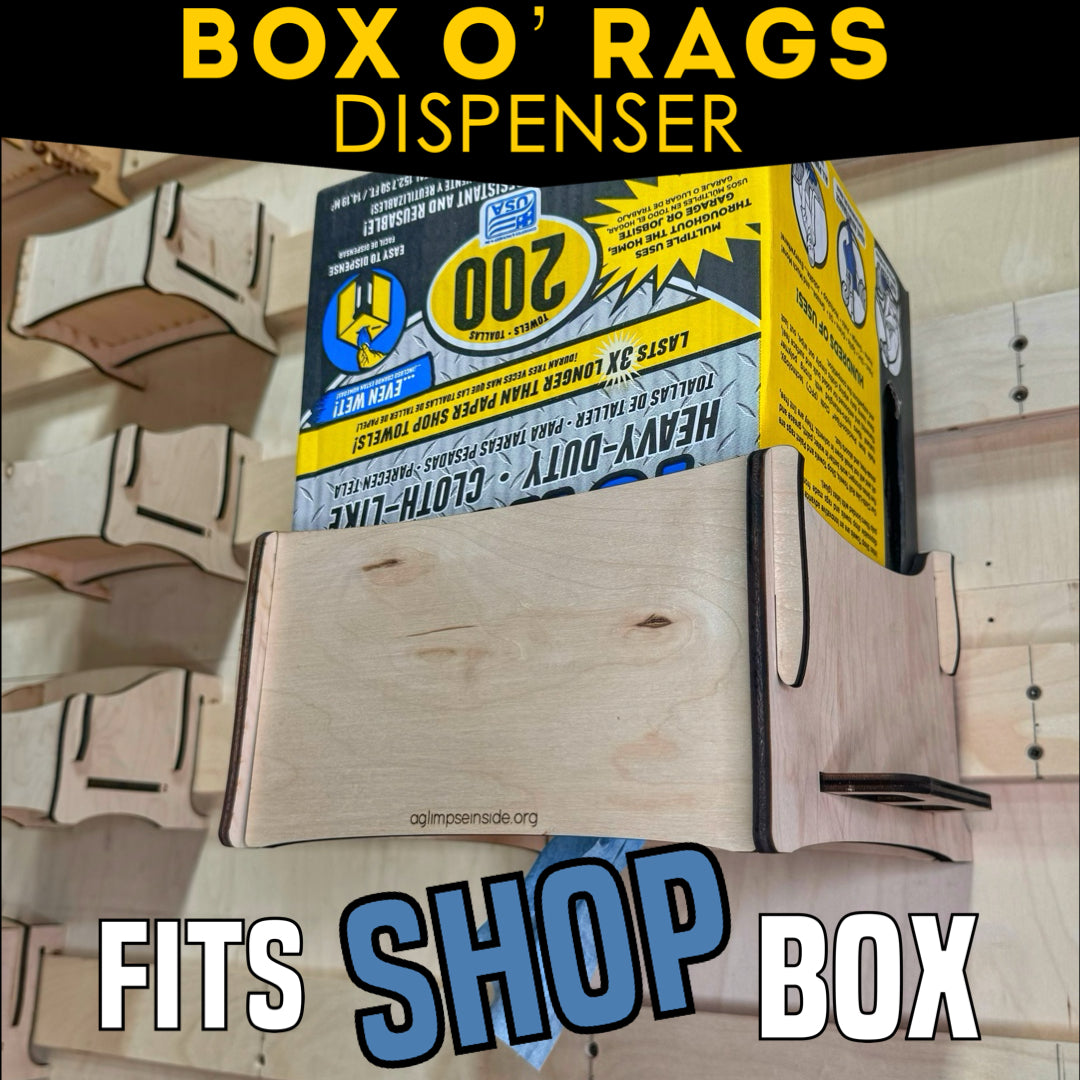 French Cleat Box of Rags Dispenser