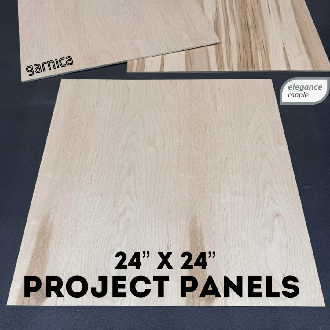24”x 24” 1/4” Superior Project Panels 3ct. Poplar Core Maple Veneer