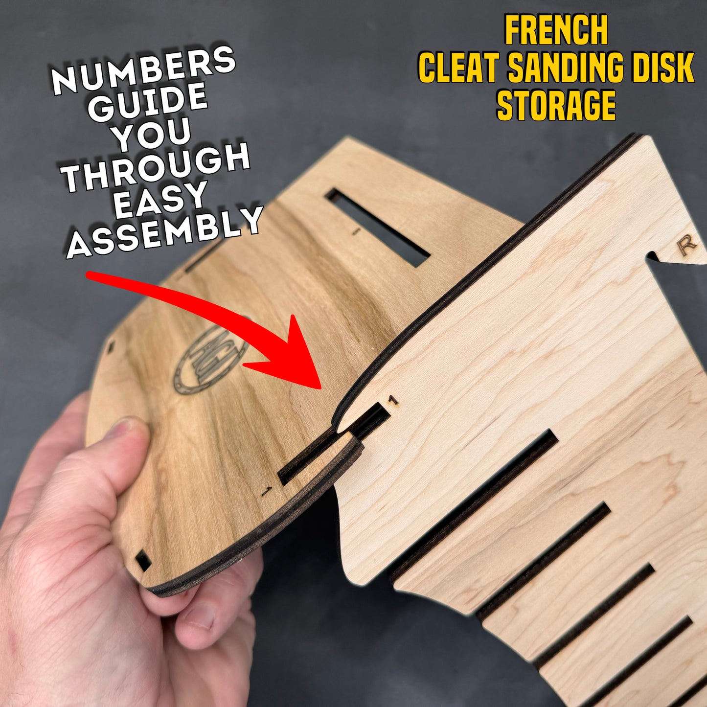 Orbital SANDPAPER Storage with French Cleat