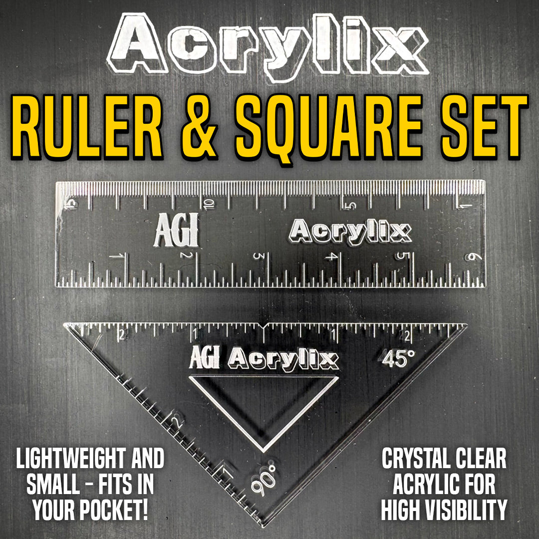 Acrylix Ruler and Square Set