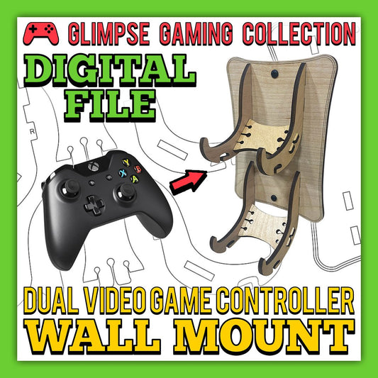 DIGITAL FILE - Dual Video Game Controller Wall Mount