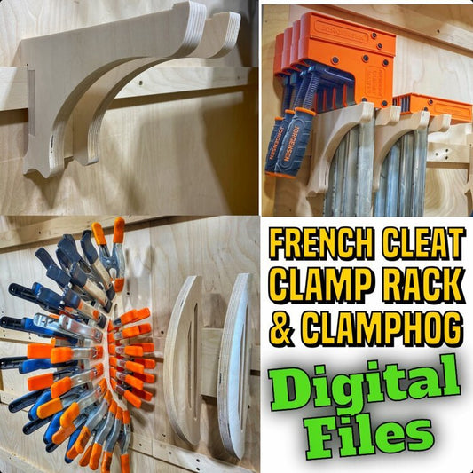 DIGITAL FILE - French Cleat Clamp Holder and Clamphog