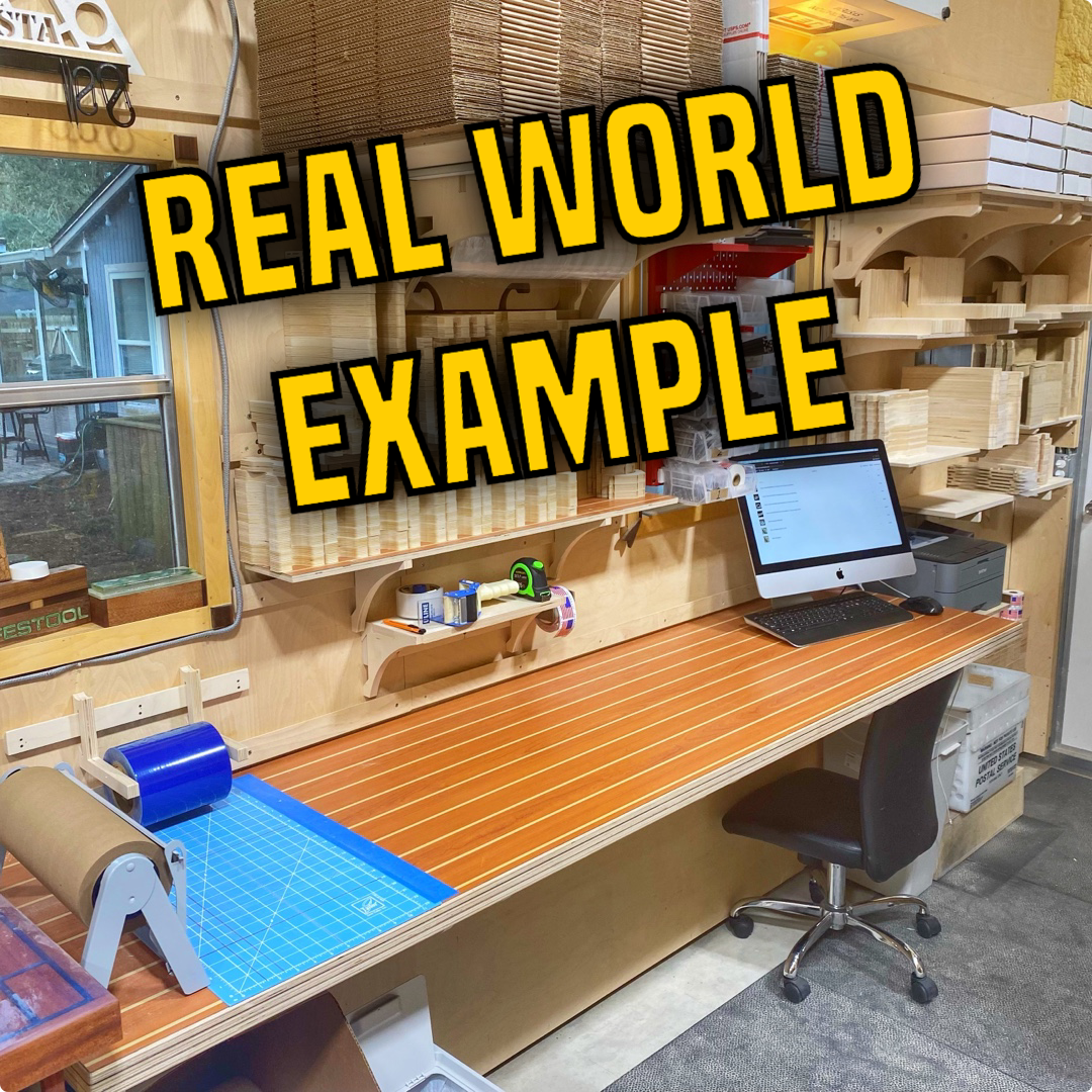 DIGITAL FILE - French Cleat Work Surface Mount – A Glimpse Inside