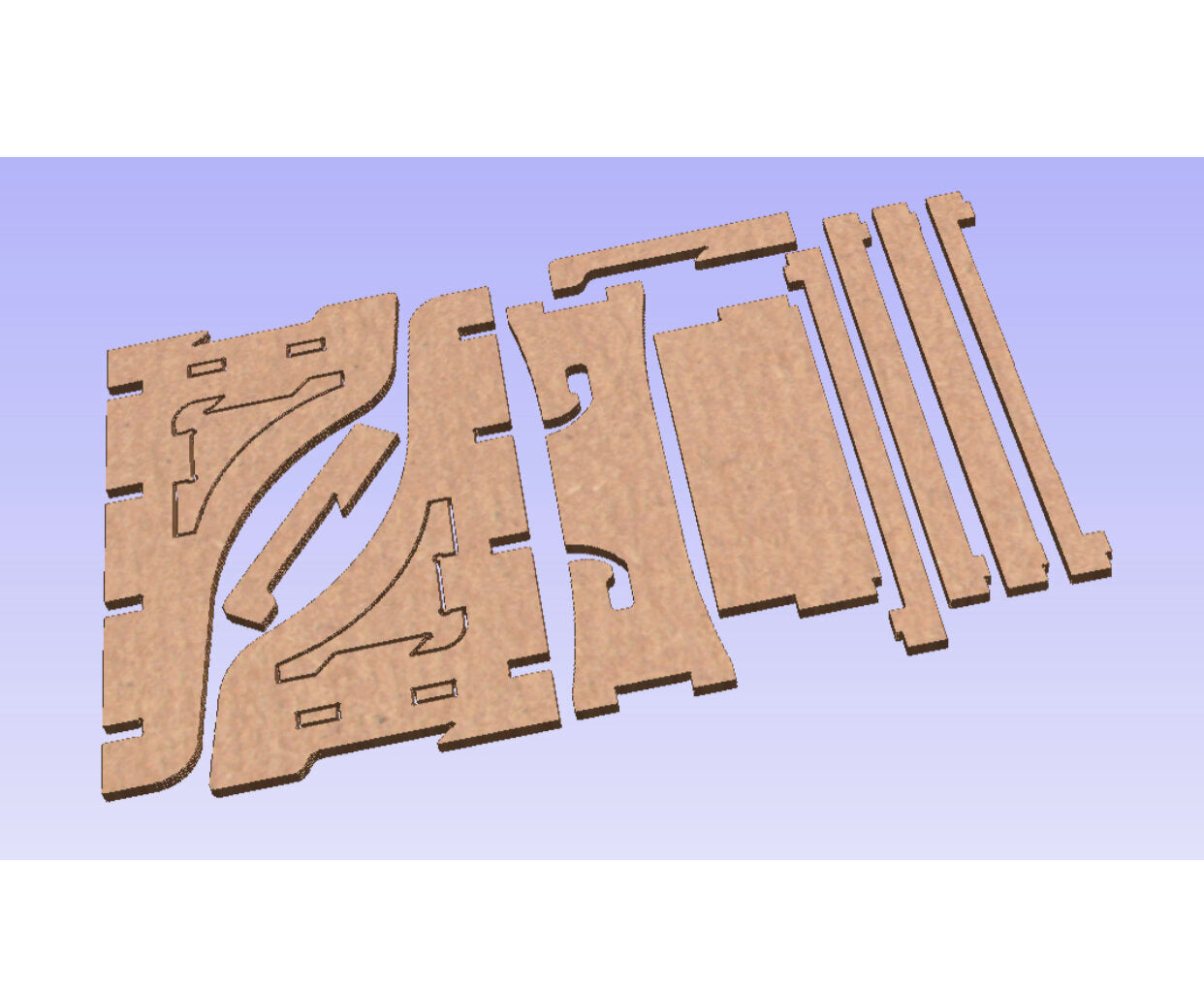 DIGITAL FILE - French Cleat Work Surface Mount