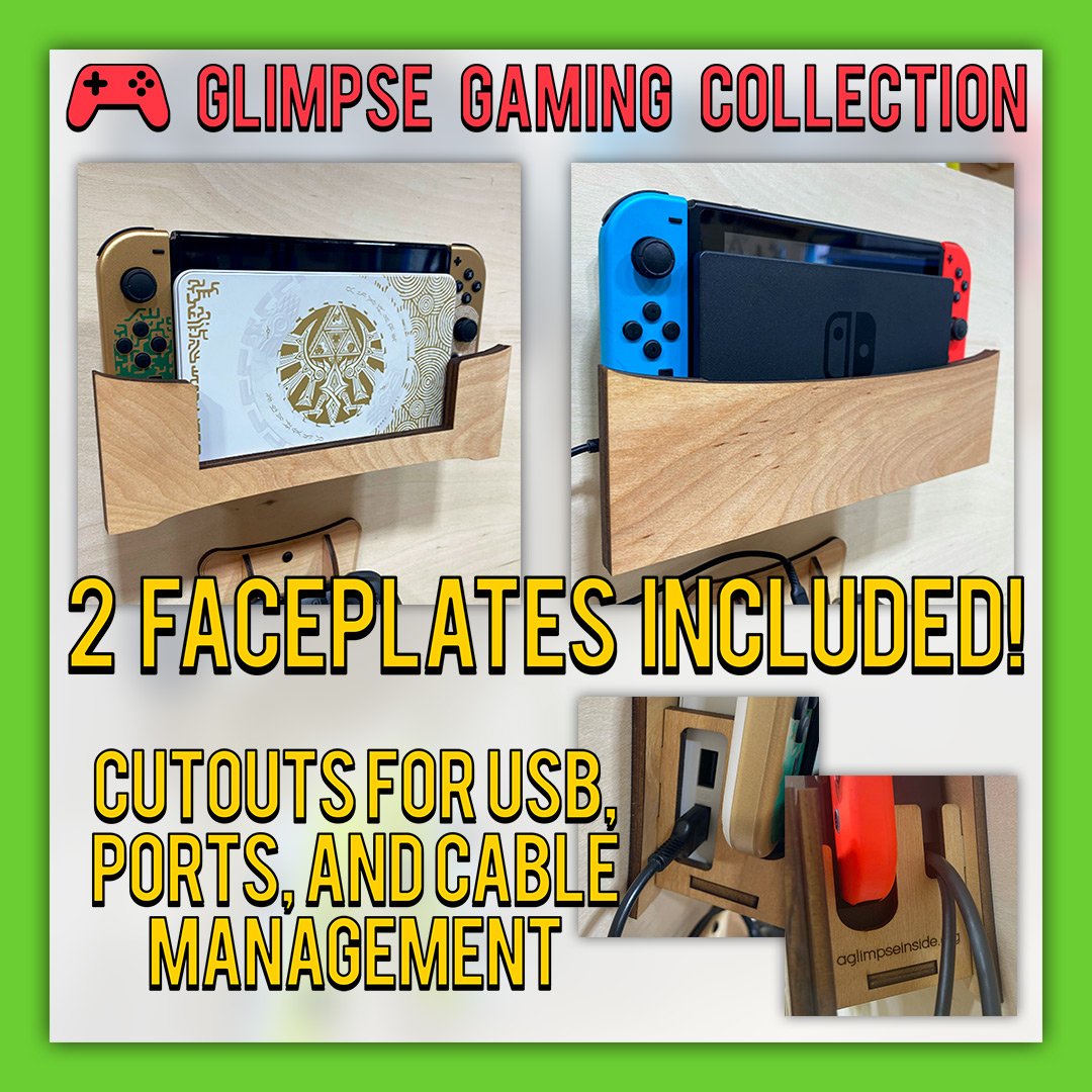 Switch File Wall DIGITAL FILE - Nintendo Switch Wall Mount – A Glimpse Inside
