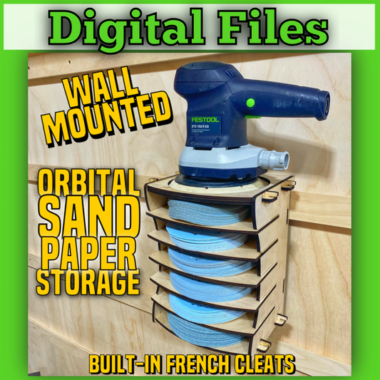 DIGITAL FILE - Orbital Sandpaper Storage Mount