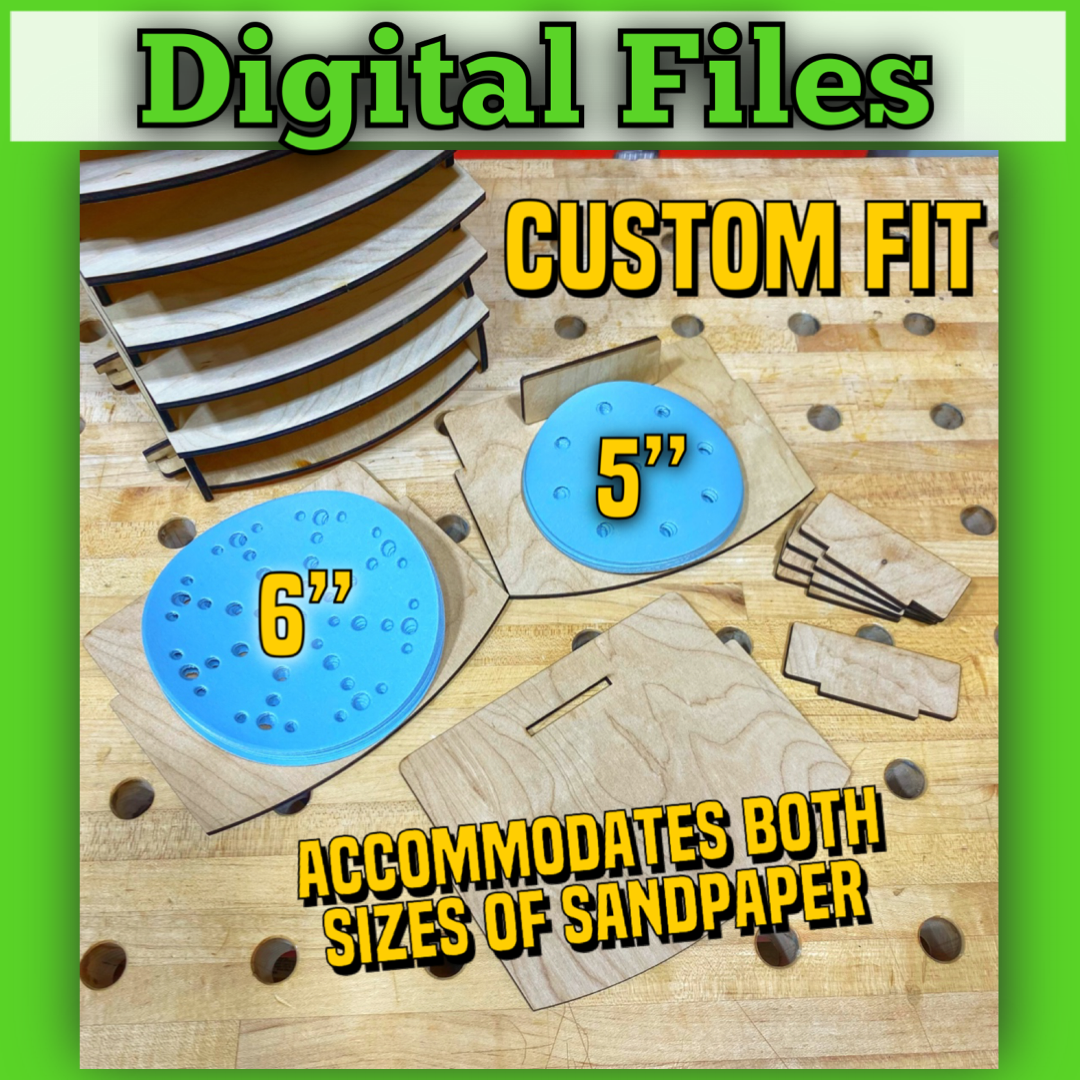 DIGITAL FILE - Orbital Sandpaper Storage Mount