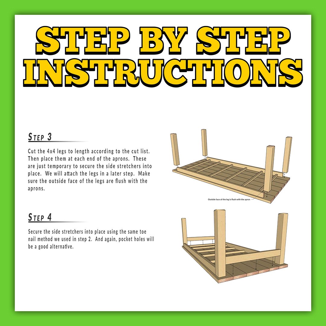 DIGITAL FILE - Outdoor Farm Table Set