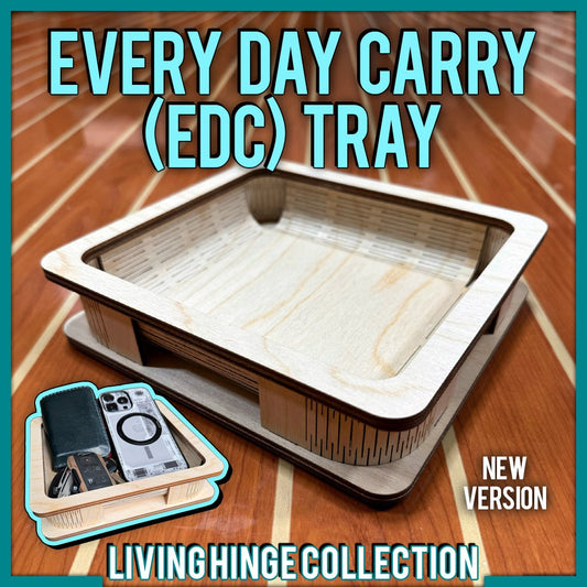 Every Day Carry (EDC) Tray "Living Hinge Collection"