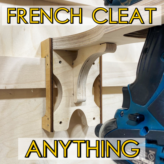 FRENCH CLEAT ANYTHING Brackets, 10 pack