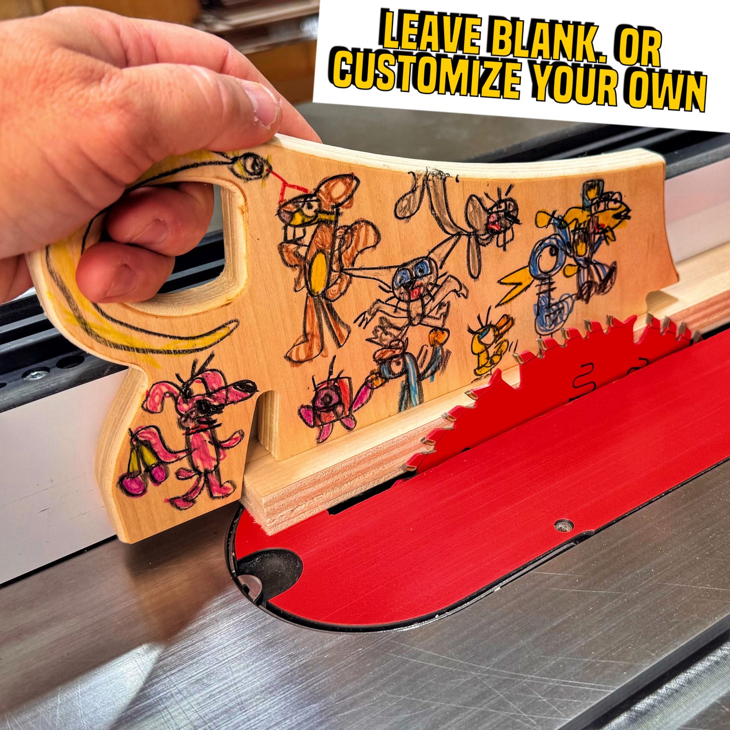 “The Artist’s Push Stick” — A Creative Collaboration in the Shop