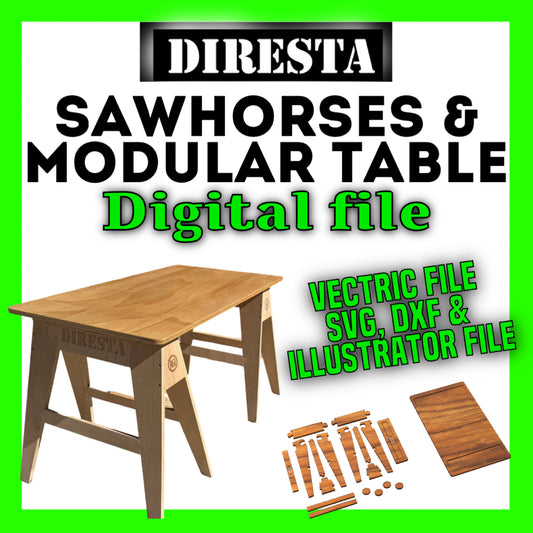 DIGITAL FILE - Diresta Colab Sawhorses and Modular Table