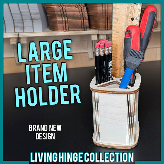 Large Item Holder "Living Hinge Collection"