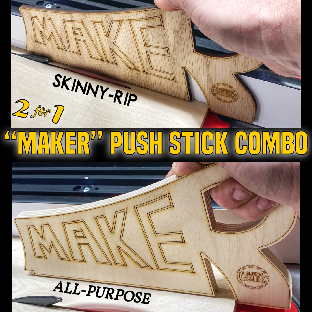 "MAKER" Push Stick Combo - 2 for 1