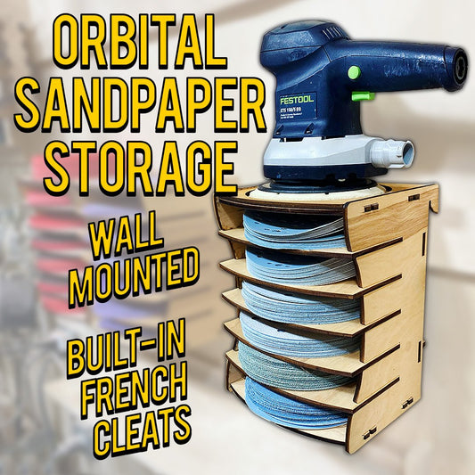 Orbital SANDPAPER Storage with French Cleat