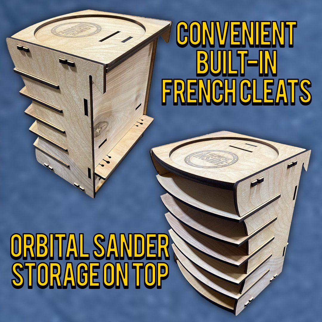 Orbital SANDPAPER Storage with French Cleat