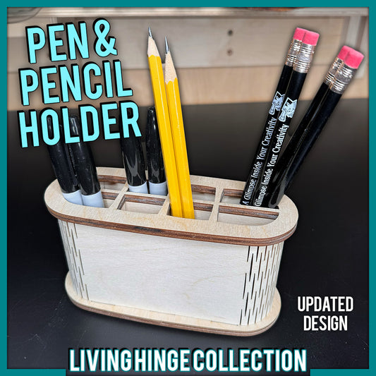 Pen & Pencil Holder "Living Hinge Collection"