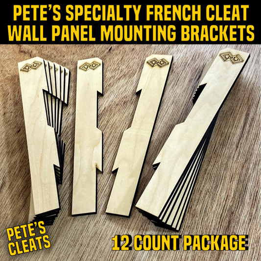 Pete's Cleats BRACKETS, 12 count