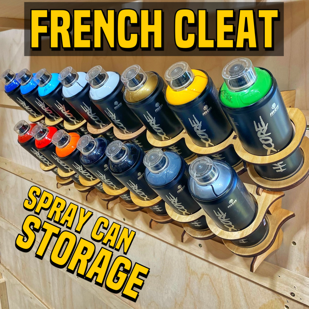 Spray Can Storage With French Cleat A Glimpse Inside Spray Can Storage With French Cleat A Glimpse Inside