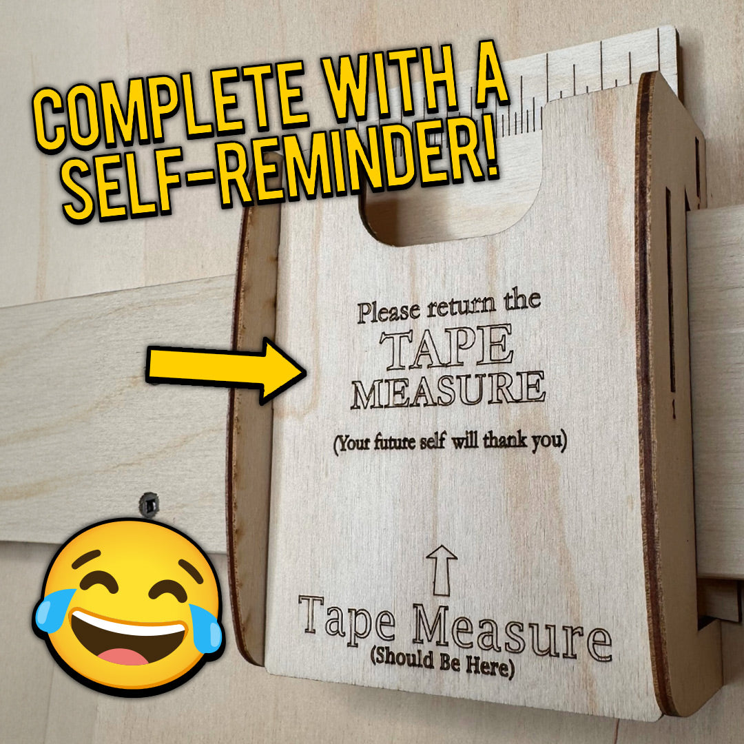 Tape Measure Wall Mount with French Cleat