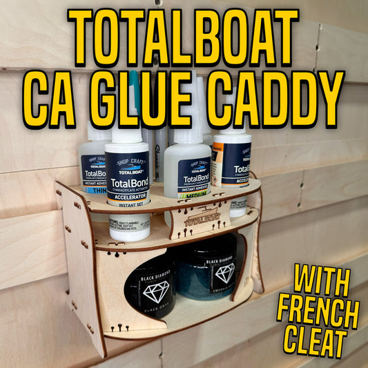 TotalBoat CA Glue Caddy with French Cleat