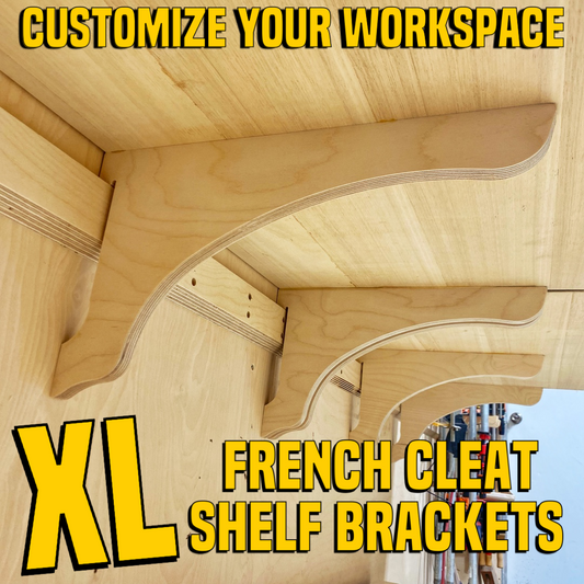 XL French Cleat Support Brackets, 2 count