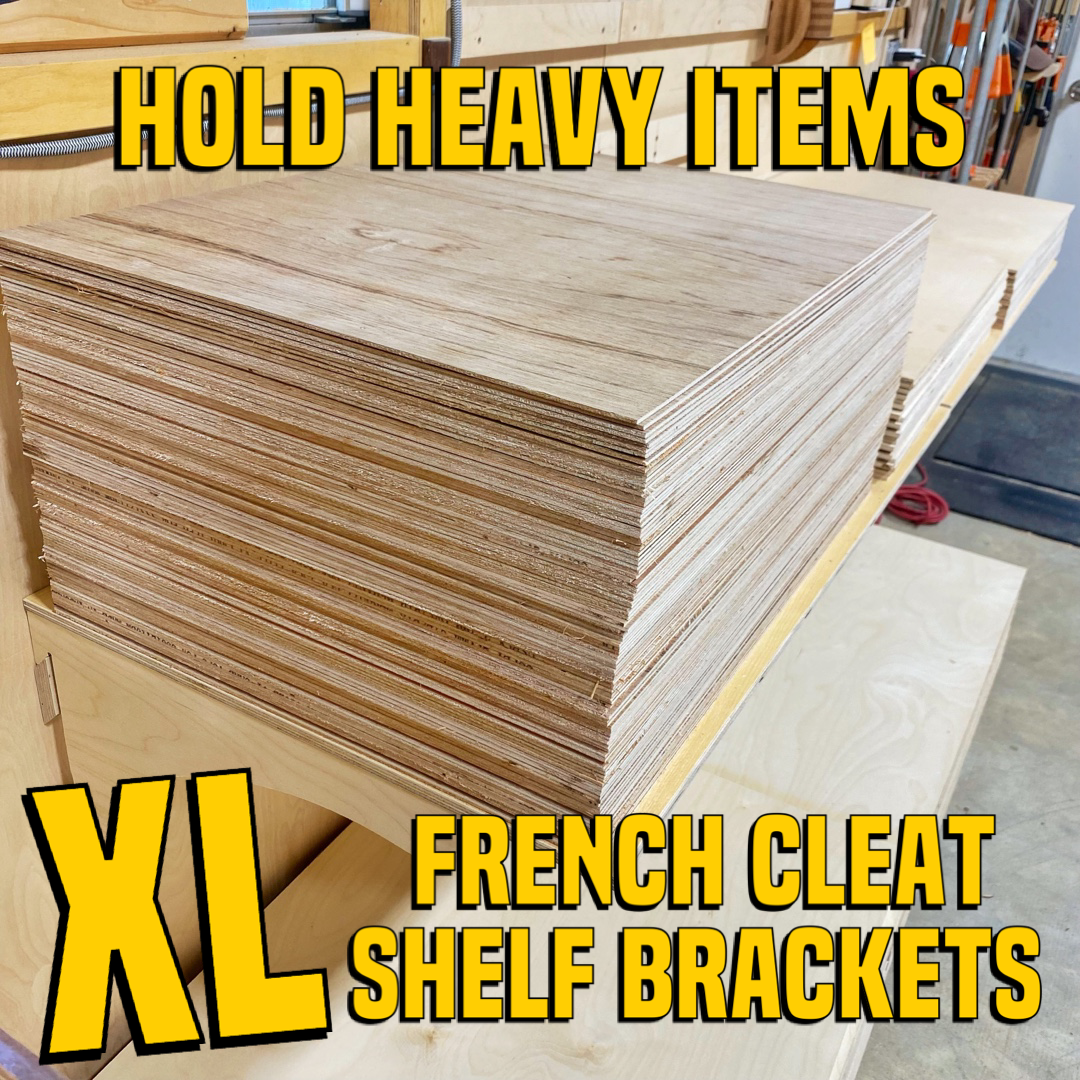 XL French Cleat Support Brackets, 2 count